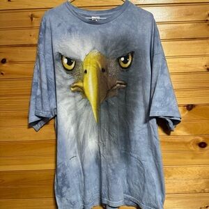 Bald Eagle Face Light Blue Tie Dye Vincent HIE 2011 Size 3XL